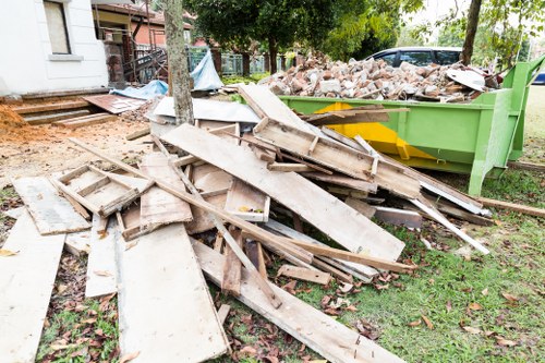 Professional furniture clearance team in Tooting clearing a living room