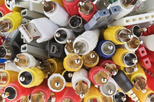 Clearance professionals sorting and managing household items