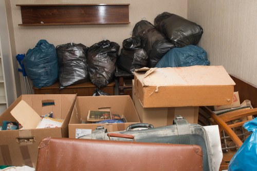 Office furniture being removed by clearance professionals